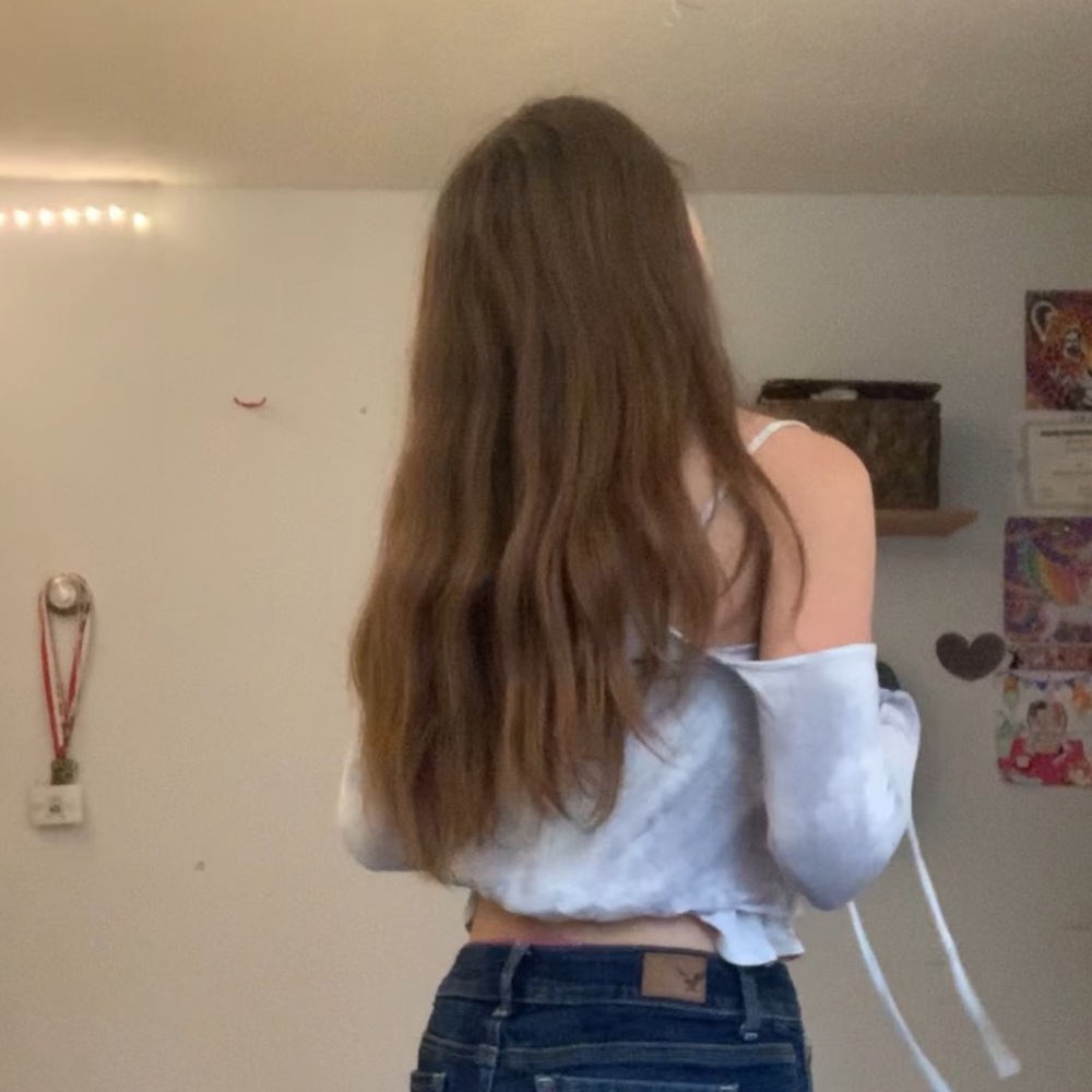 American eagle off the shoulder top